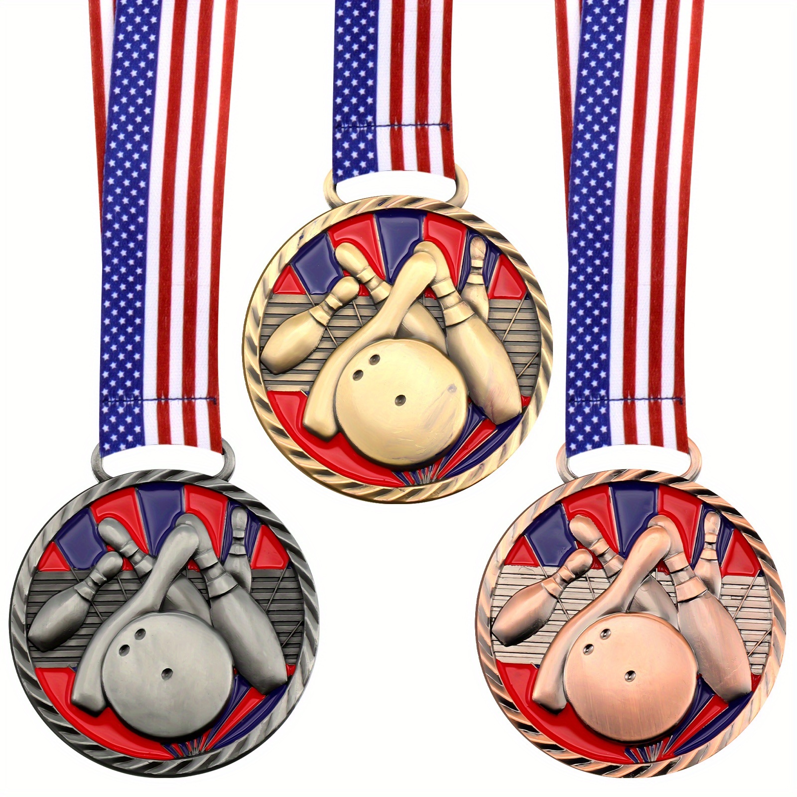 Tondiamo 2 Pcs Soccer Turnover Chain Medal 6" Big Gold Champ Medal Necklace Award Soccer MVP Necklace Champion Chain For Sports Competitions Celebration, Prize Gifts And Party Favors