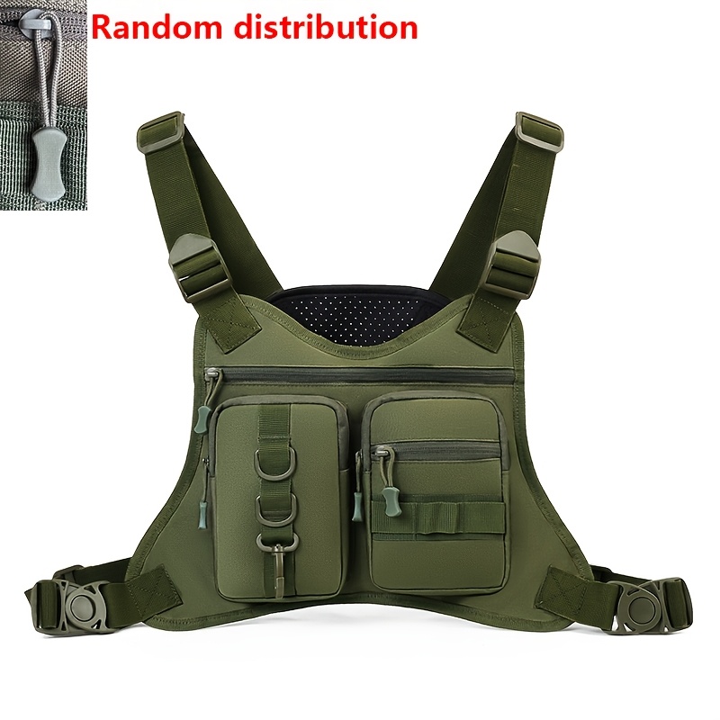 TEMU Multifunctional Outdoor Men's Backpack, Travel Sports Mountaineering Cycling Chest Bag, Large Capacity Hiking Lightweight Backpack, Style Random