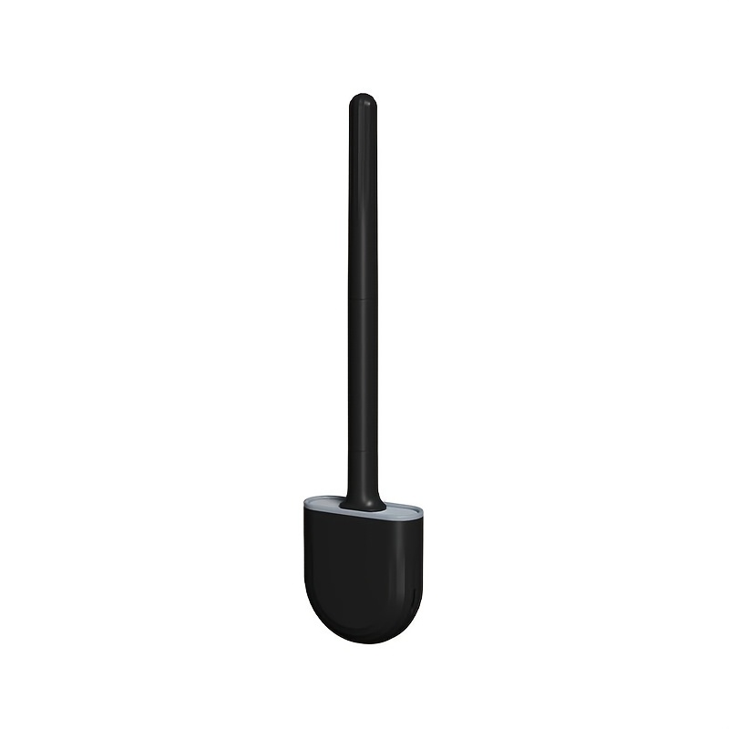 TEMU 1pc Detachable Handle Soft Silicone Toilet Brush - All-angle Cleaning Brush