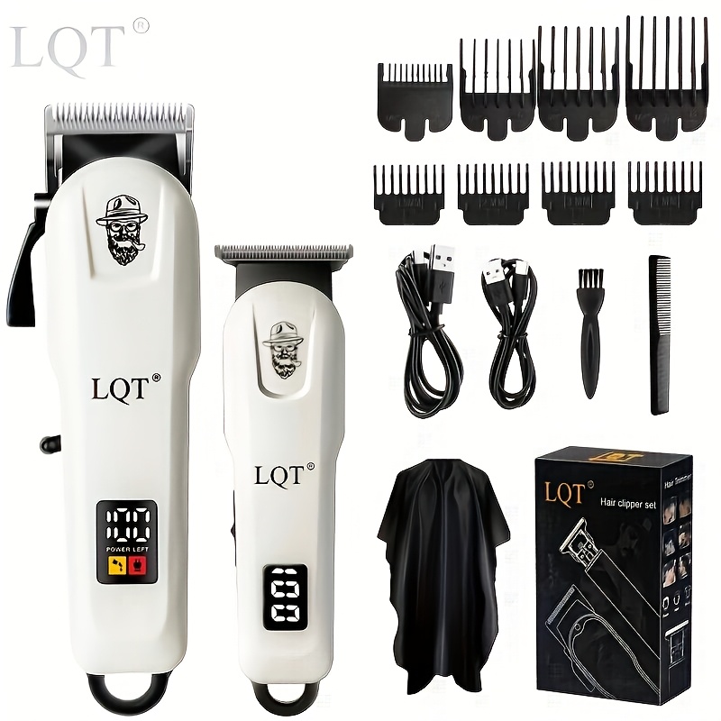 Lqt Kit, Electric Hair Clipper And Shaver With Usb Fast Charging And Lcd Power Display, Essential Gift For Home And Travel, Perfect For Husbands, , And Elders