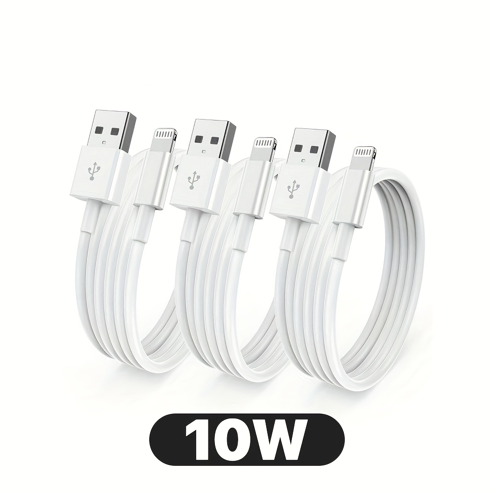 

Pack De 3 Câbles De Charge Rapide (certifiés MFi) De 2m/3m Pour IPhone 14/13/12/11/X/Xs/Xr/iPad/AirPods