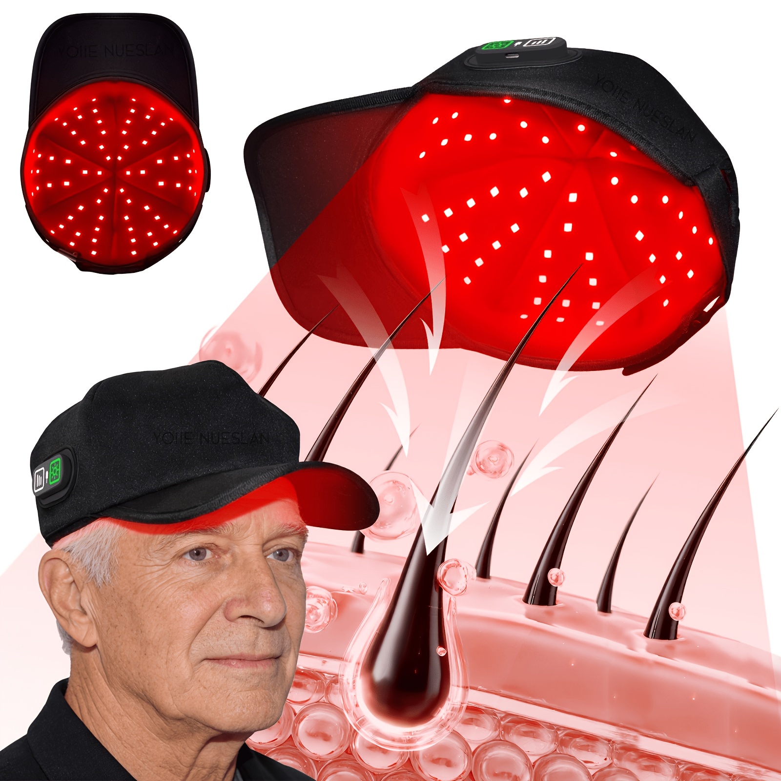 red infrared light sold on Temu United States