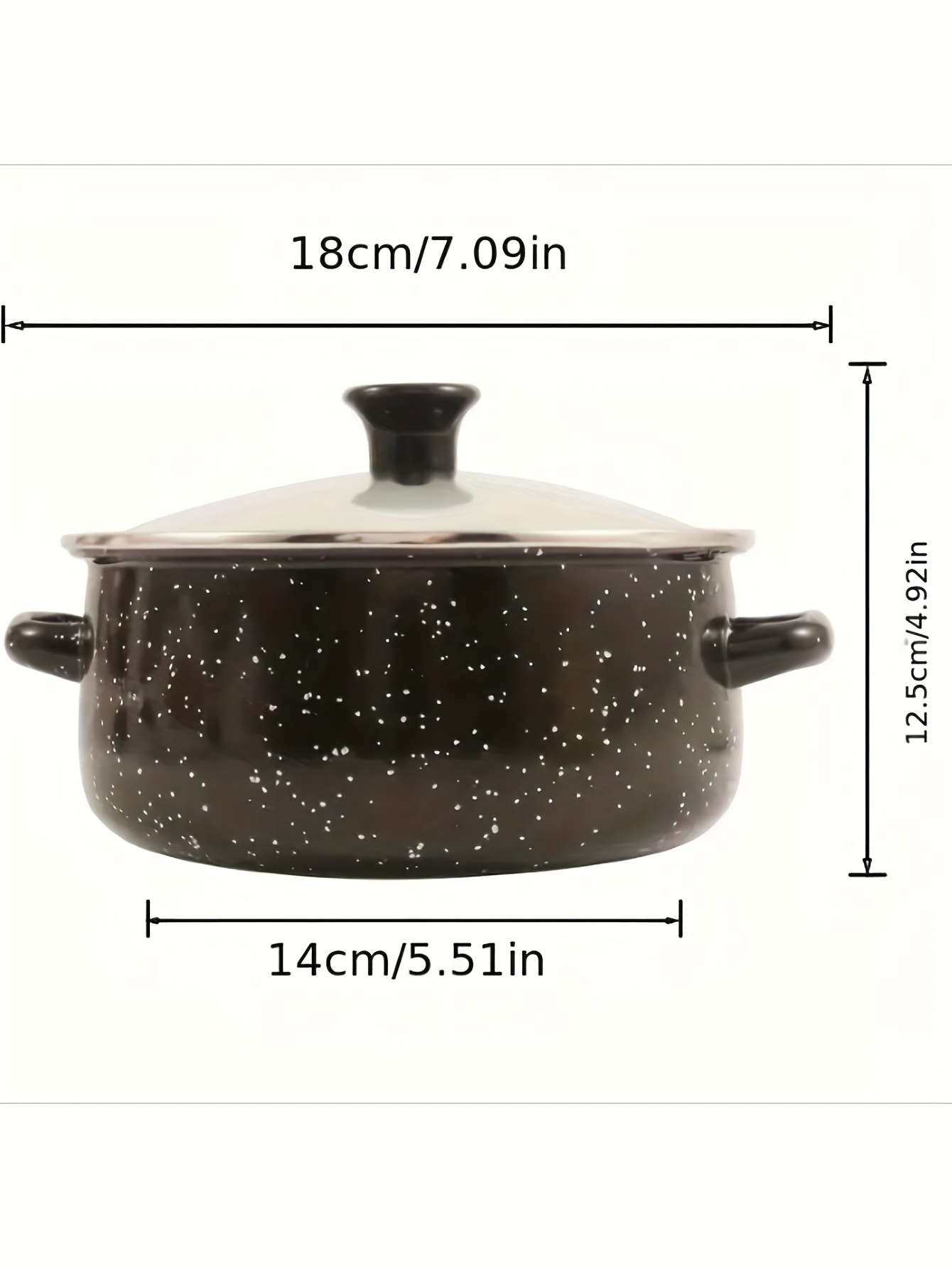 3pcs enamel home kitchen soup pot stew pot 16 18 20 sets pot refrigerator storage pot details 6