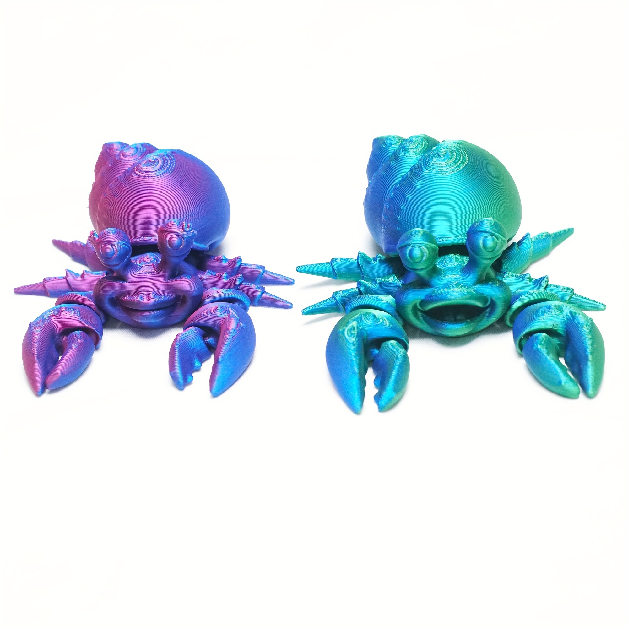 

Articulated 3d Printed Crab Couple Figurine - Flexible Joints, Customizable Pose, Perfect For Home & Office Decor, Unique Gift Idea