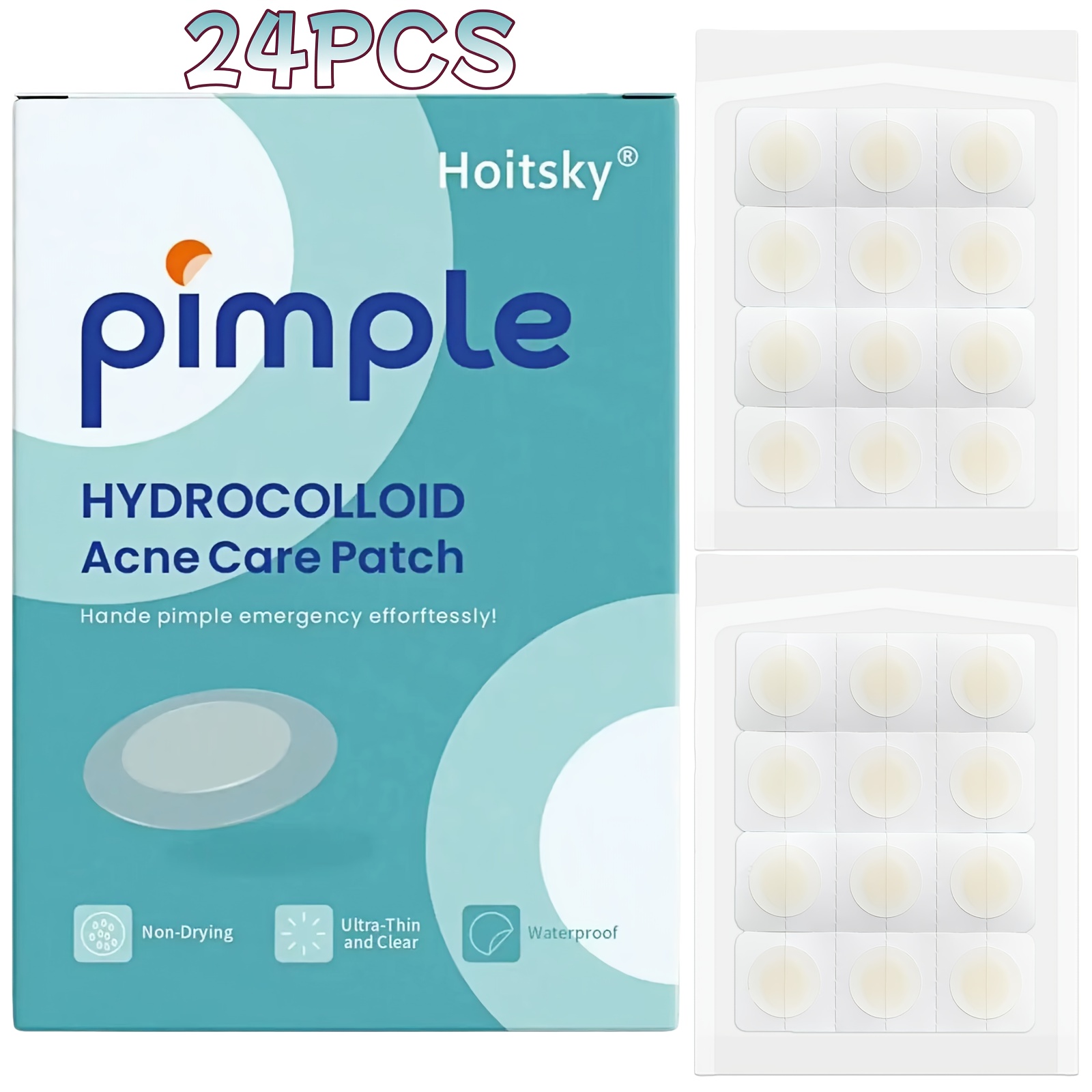 Image of -based Gel Patch, Suitable For And Pimples, 24pcs/box, A Must-have Facial Care