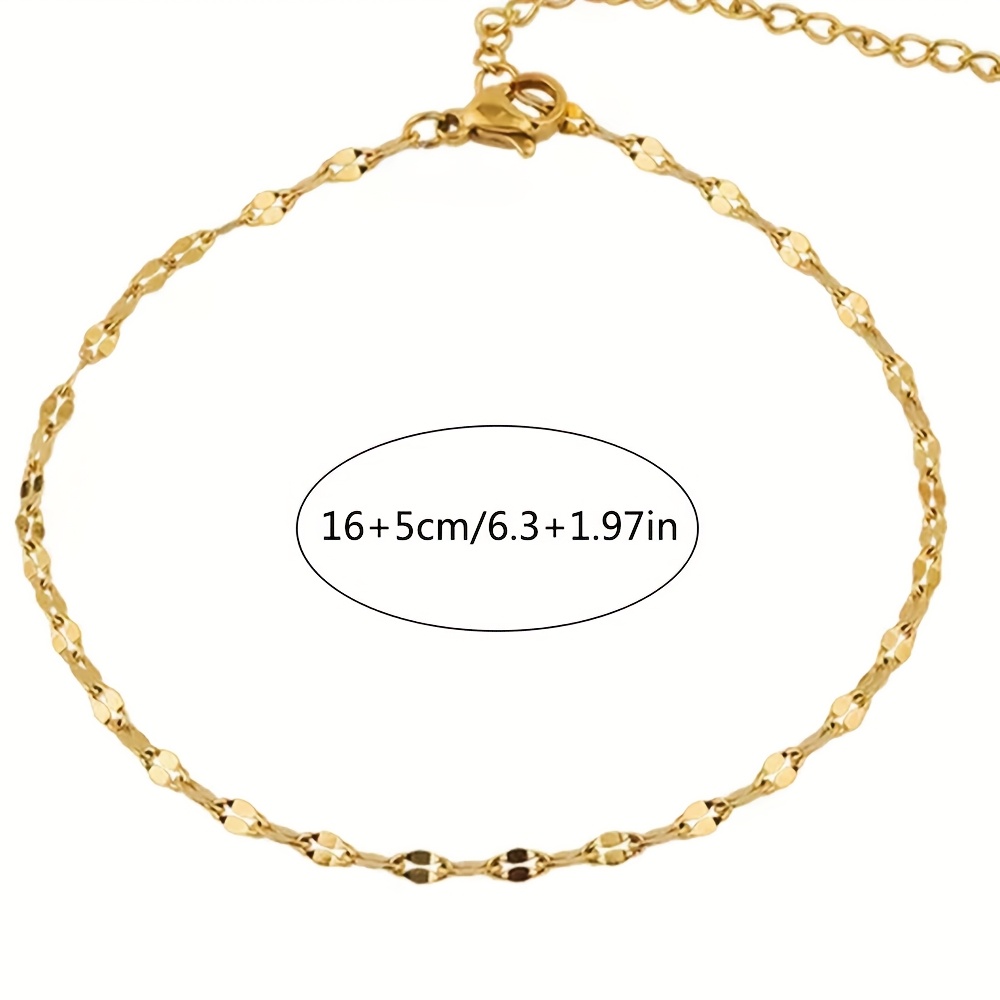 Women's Lightweight Shimmering Chain Bracelet, Beach Vacation Wear