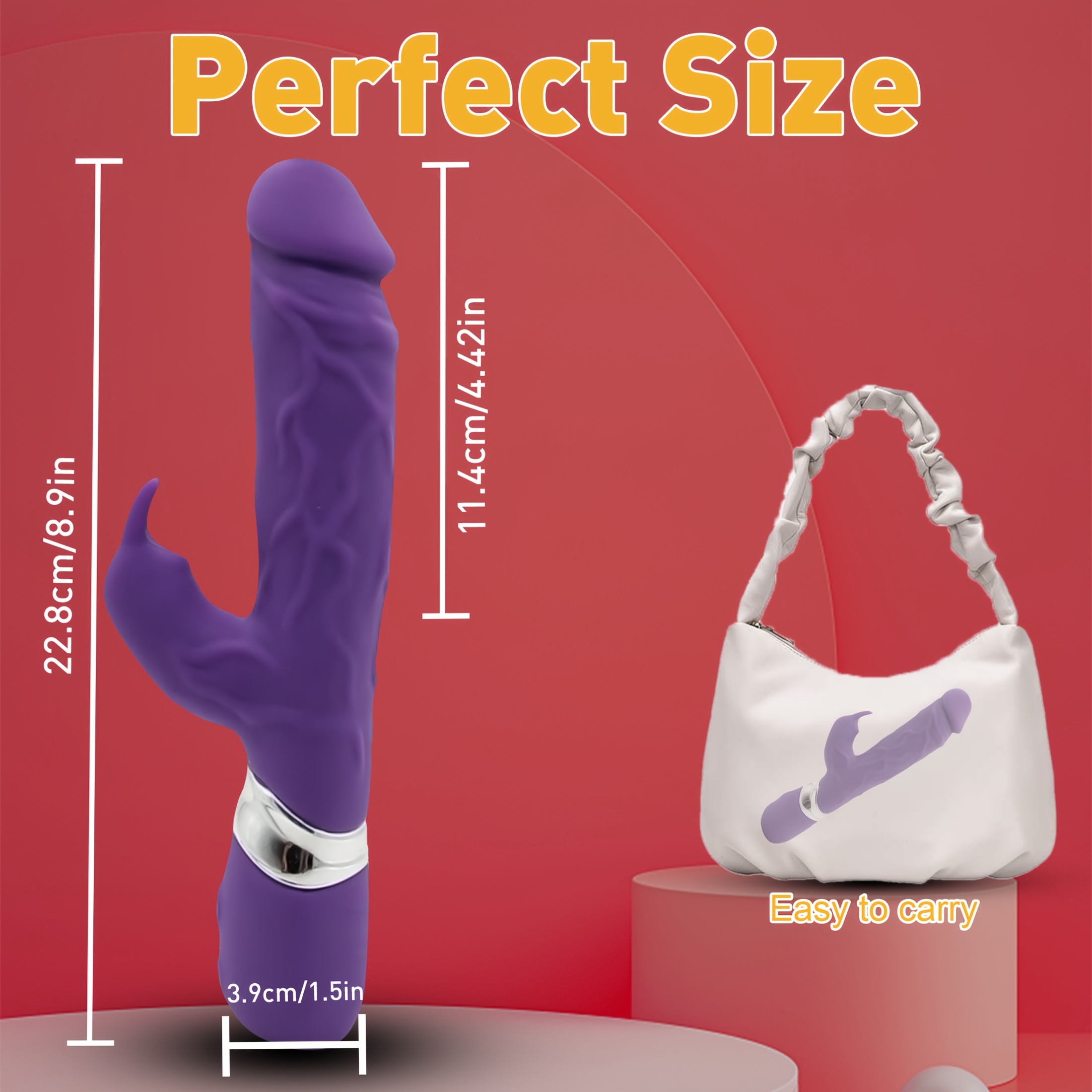 New Female Rabbit Shaped Vibrator, Silent Rechargeable Adult Couple Sex Toy, 10 Vibration Modes, G Spot Clitoral Dual Massage Companion Type Female Product