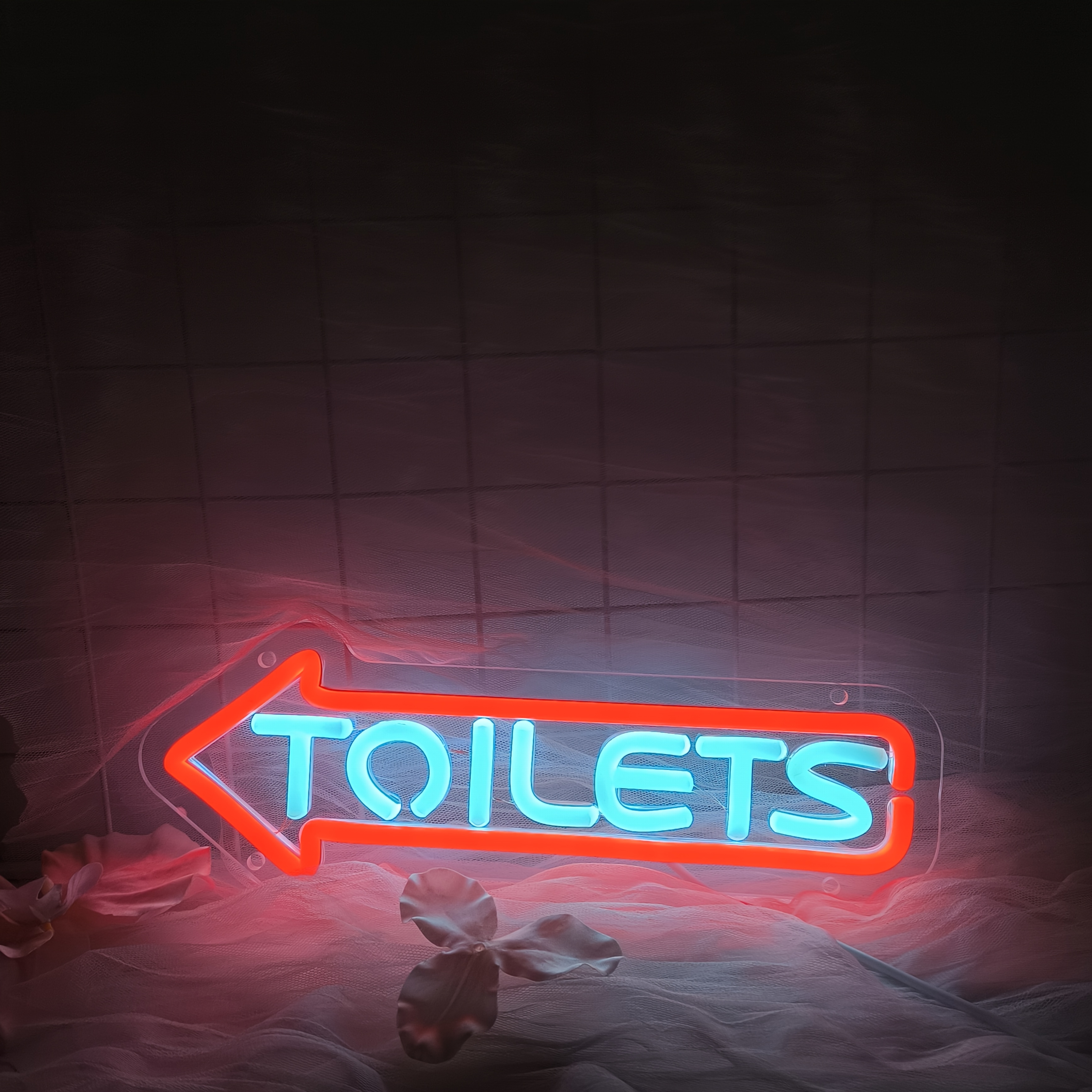Image of Liuyang Toilets Neon Signs For Wall Decor, Usb Powered, Suitable For Park, Office, Mall, Hotel, Store, Cafes, Restaurants, Bedroom, Washroom, Restroom.