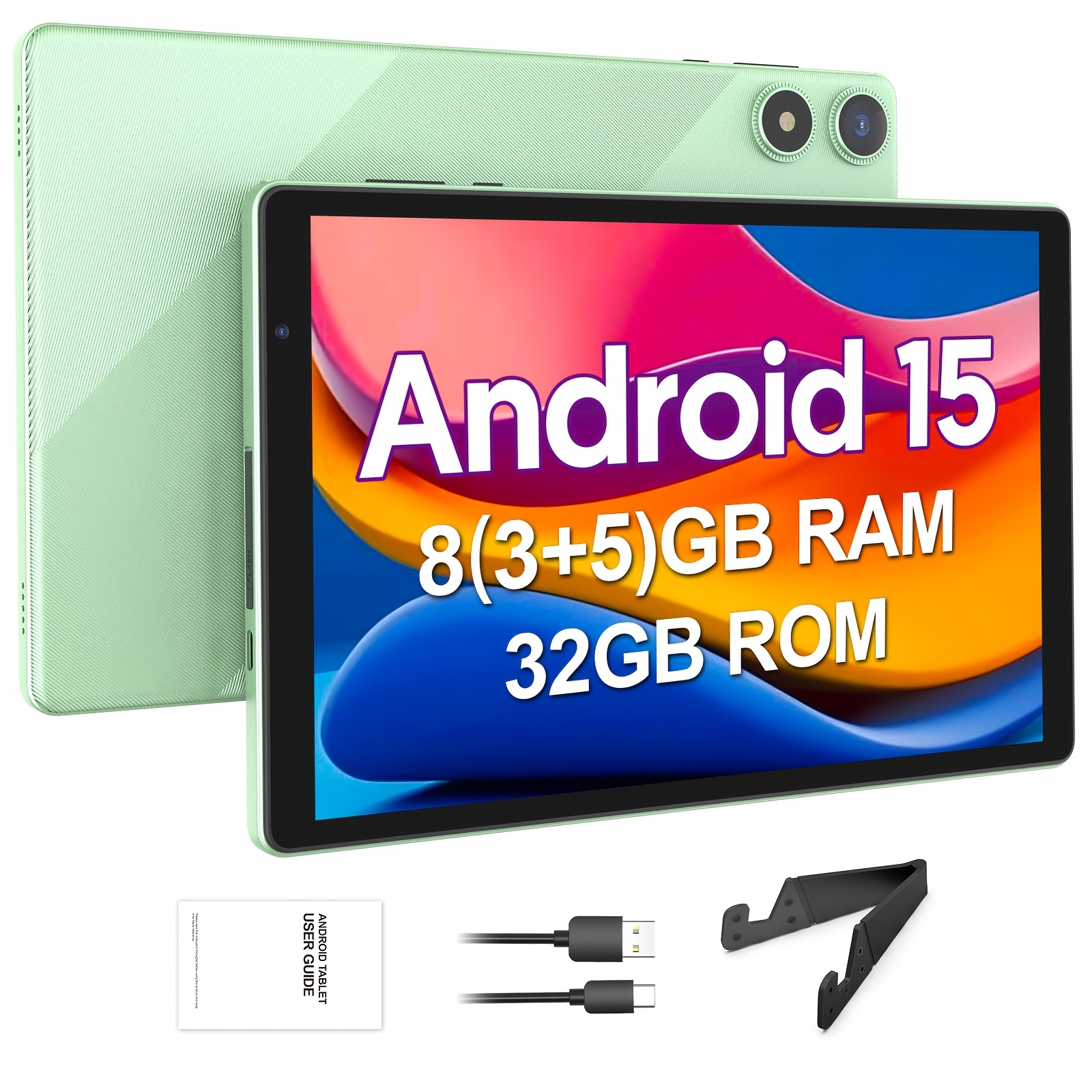TEMU -one Thin-and-light Android 15-inch Tablet, 10.1-inch High-definition Display, -core Processor, 8gb (3gb + 5gb) + 32gb Storage Space + 1tb