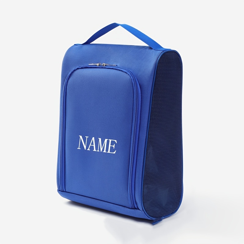 TEMU 1pc/ Customizable Signature Shoe Storage Bag - Portable Travel Shoe Bag - Handheld Large-capacity Sports Shoe Organizer Bag
