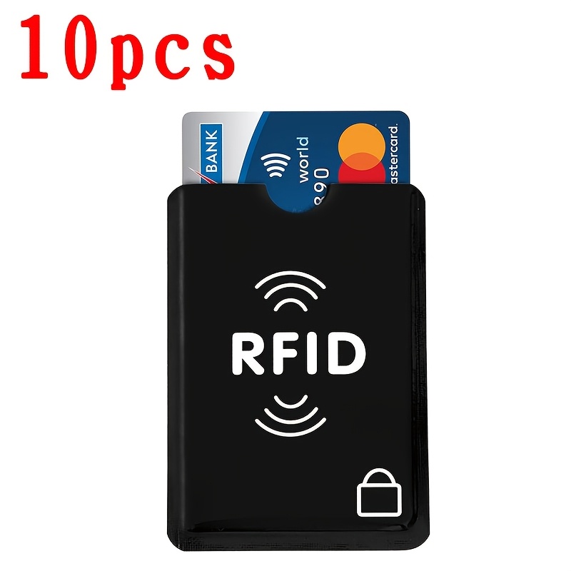 

Manchons RFID conçus pour de crédit et de débit, porte-cartes RFID portables et durables, anti-balayage, antidérapants en aluminium, manchons pour cartes NFC.