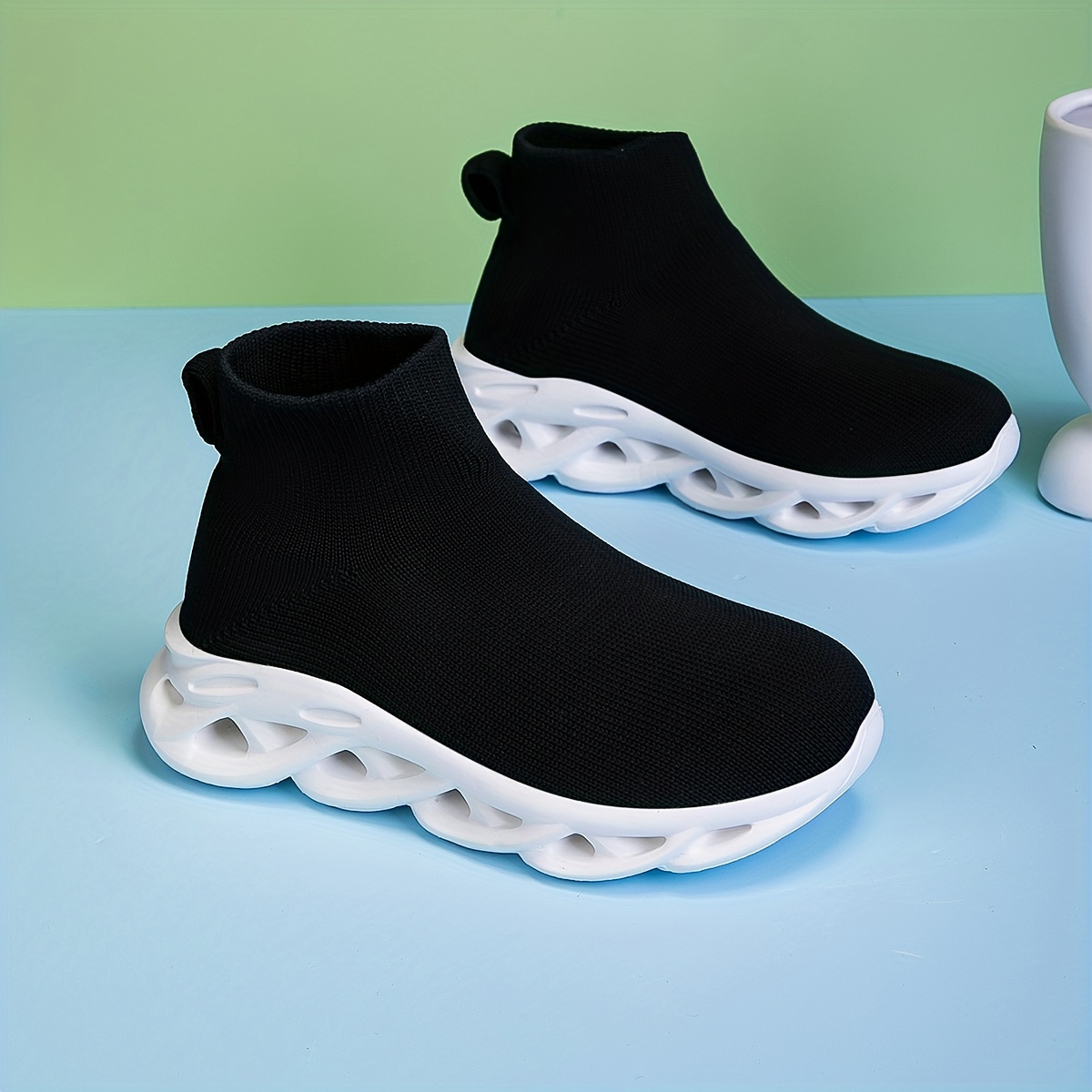 Girls' Casual High-Top Sneakers, Running Shoes
