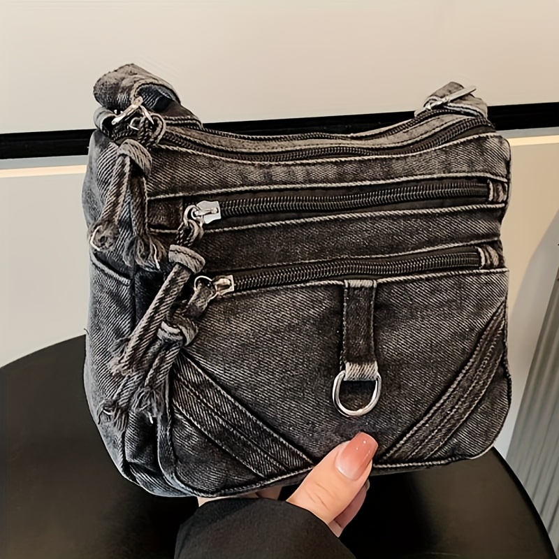 Image of Women's Vintage Mini Crossbody Bag With Adjustable Strap & Zipper Closure - Spacious Interior For Cash/cards - Lightweight Purse ( /) For Daily Use, Travel, Shopping - Retro Handbag