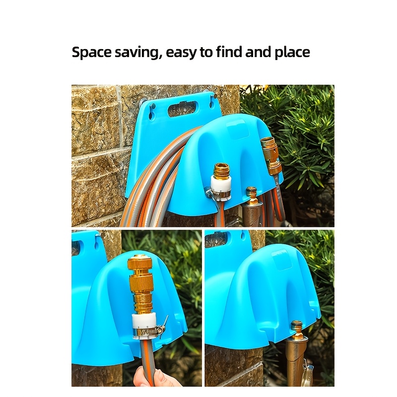 

1pc Plastic Garden Hose Rack - Wall-mounted Storage Organizer With Multi-functional Slot For Outdoor Hoses, Ideal For Lawn, Yard & Garden Irrigation Accessories, Garden Hose Holder