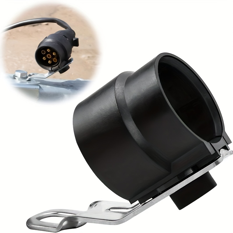 E-shop 7-13 Pin Anhänger Stecker Halterung mit Abschleppstange Stecker Installation, Wasserdichtes Design, Robuste Kunststoffkonstruktion, Option für