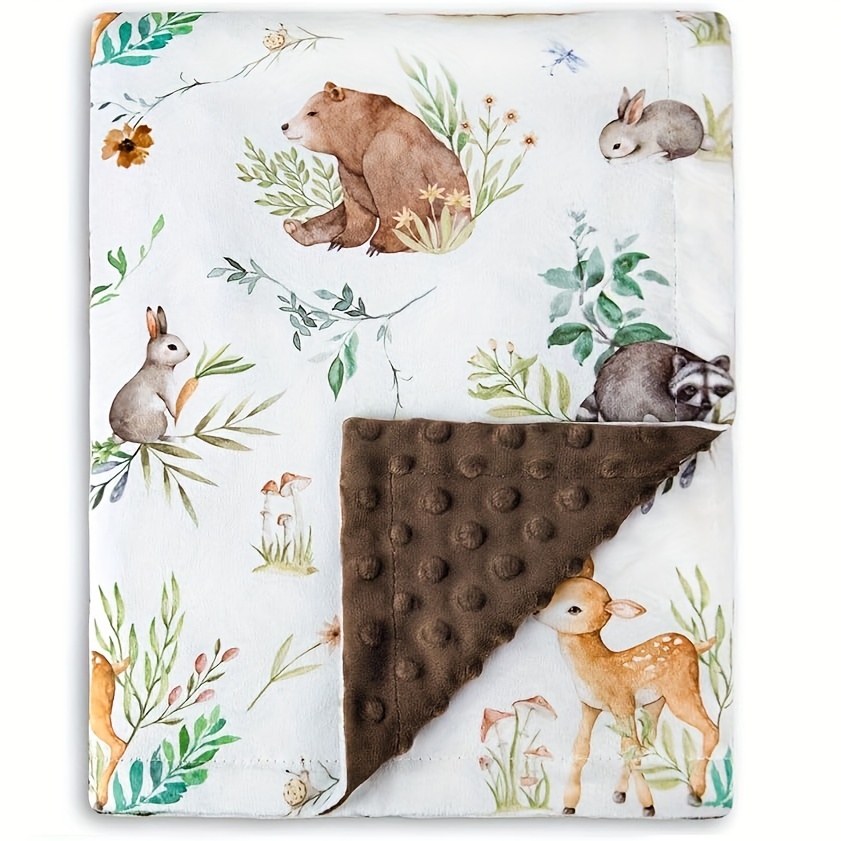 Plush baby blanket detail