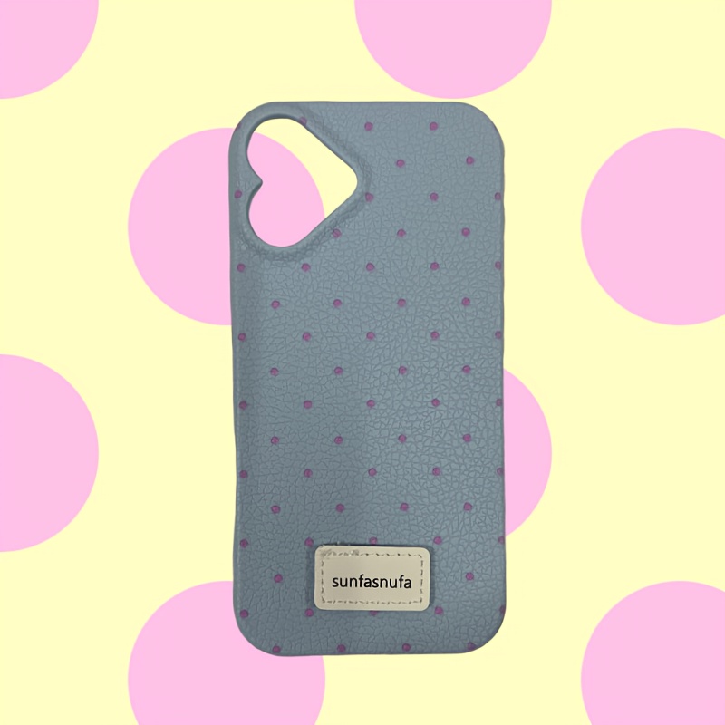 The Camera Is in The Shape of Love, Apple 16Plus Female 16 Cute Lychee Pattern, And The Leather Pattern Is Suitable for Apple 16 Single-Piece Mobile Phone Case, Which Feels Comfortable. - Image 9