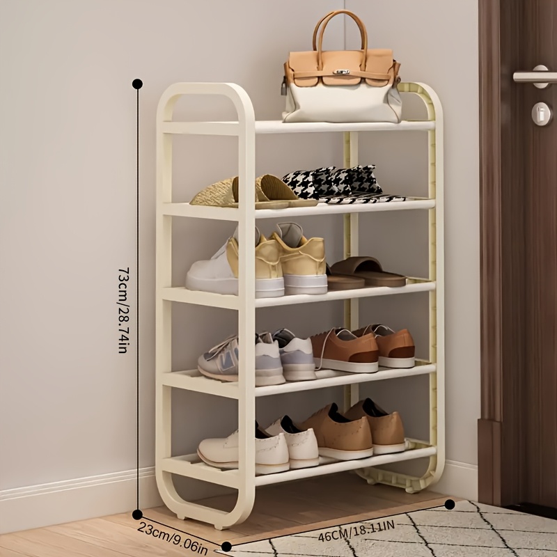 TEMU 1 pz. Scaffale porta scarpe multifunzionale a 4/5 ripiani, salvaspazio, facile da , per , foyer e corridoio, scarpiera indipendente - / -