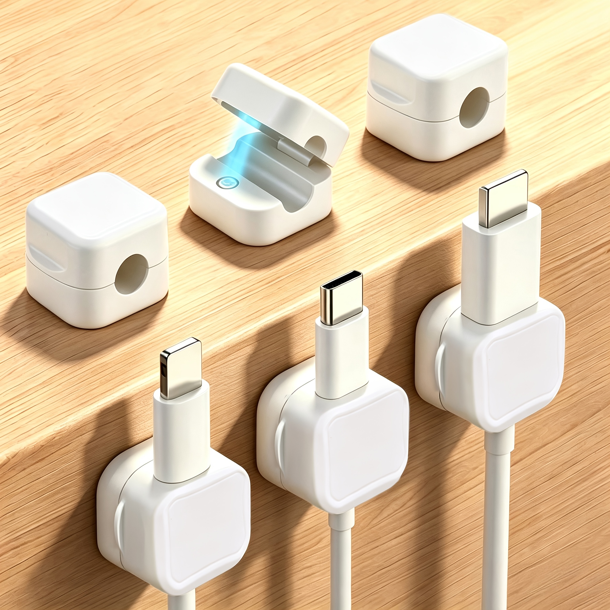12pcs Cable Clips, Ultimate Cord Holder & Organizer for Home & Office