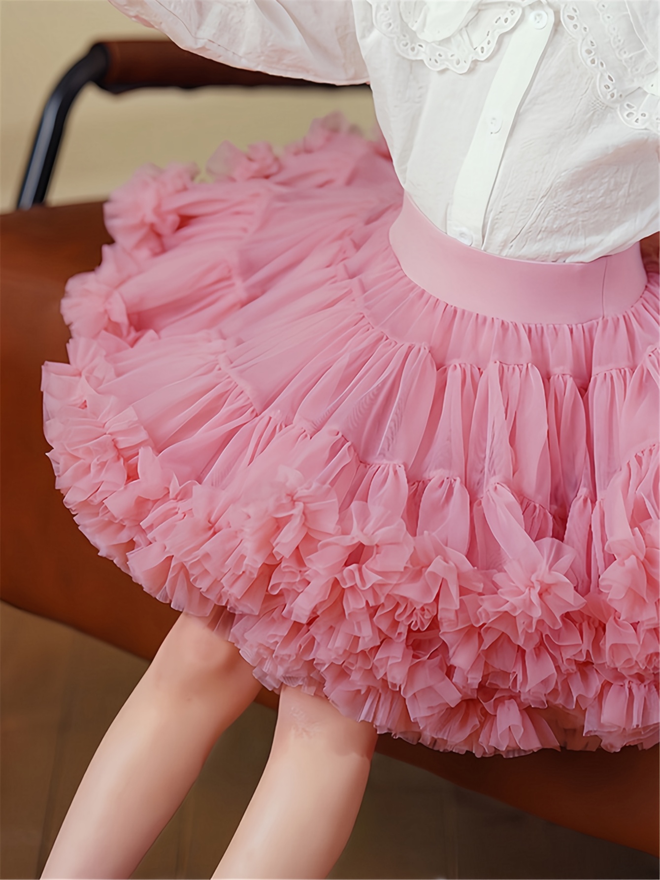 girls princess tutu skirt fluffy ballet skirt adjustable Temu Kuwait