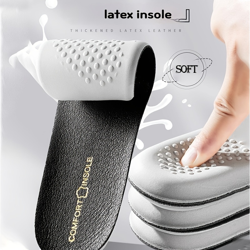 

Leather Insoles - , High Rebound , Sweat-absorbent & Shock-absorbing Cushion For Sports Shoes