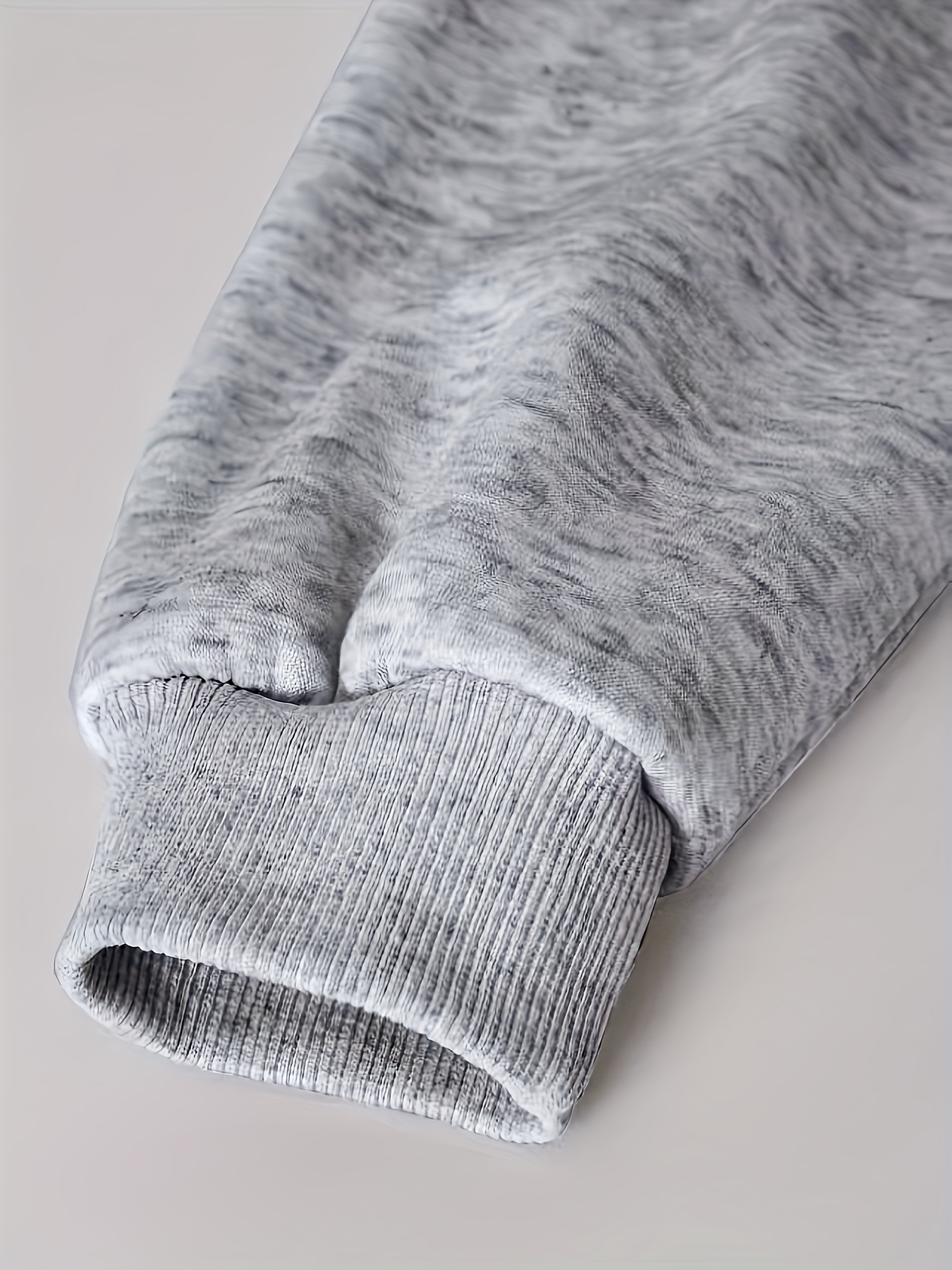autumn winter casual sport two piece set gray hooded cardigan jacket with gray loose wide leg pants waist gathered design simple fashionable soft and comfortable accessories not included   outdoor Product details 2