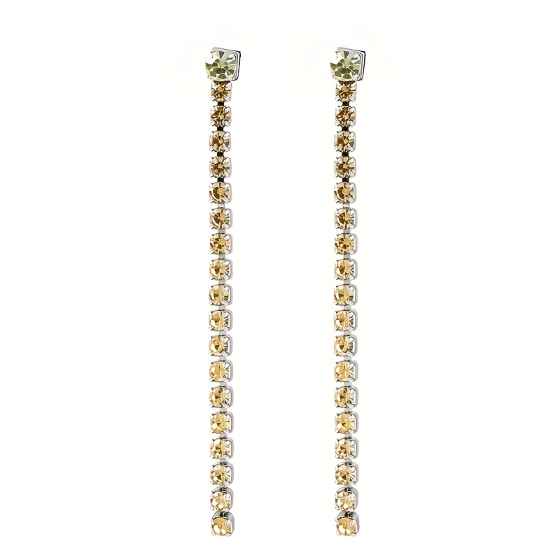 Women's Gorgeous Stainless Steel Colored Round Zirconia Earrings