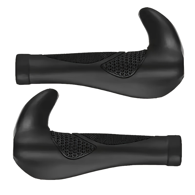 

1pair Mountain Bike Handlebar Grips, Universal Non-slip Rubber Auxiliary Handlebar Grips