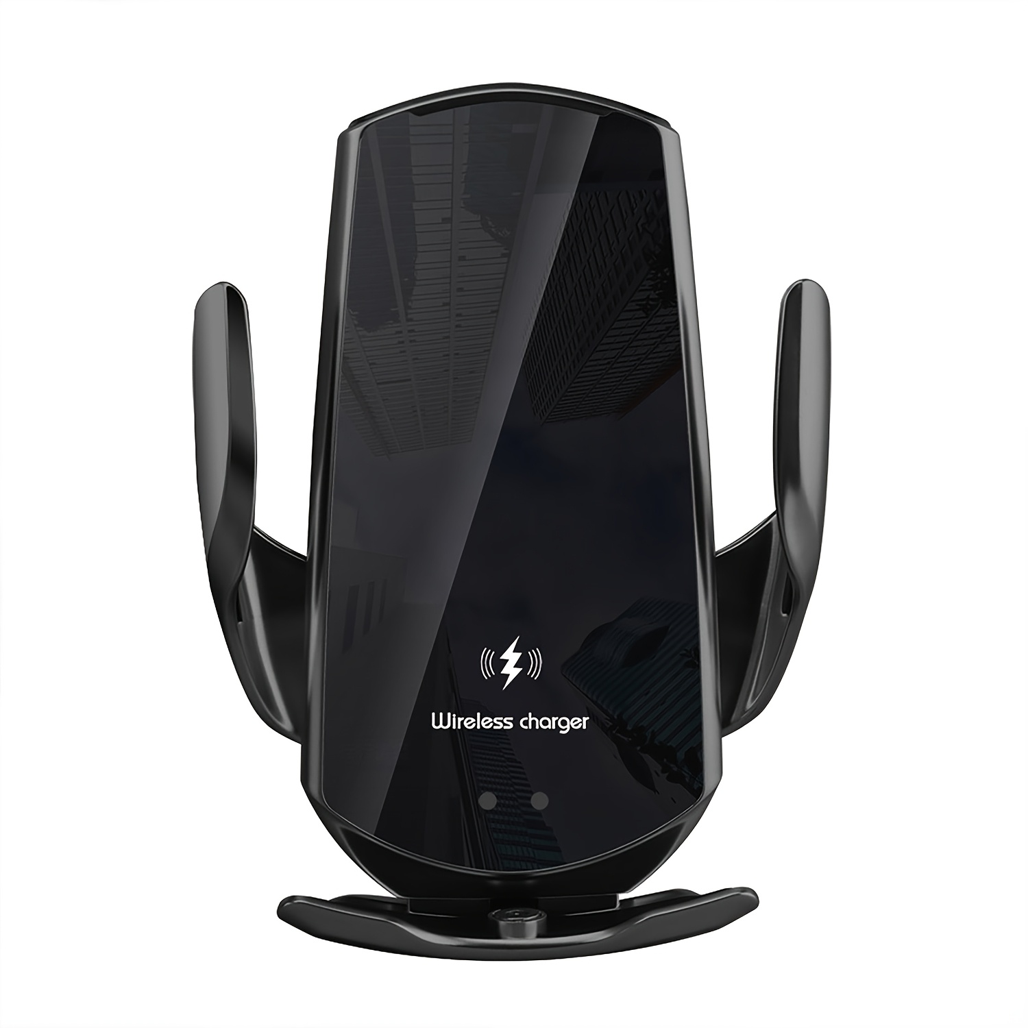 TEMU Wireless Car Charger, 15w Fast Charging Auto-clamping Car Charger Phone Mount Cell Phone Holder For Iphone 15/14/13/13 Pro/12