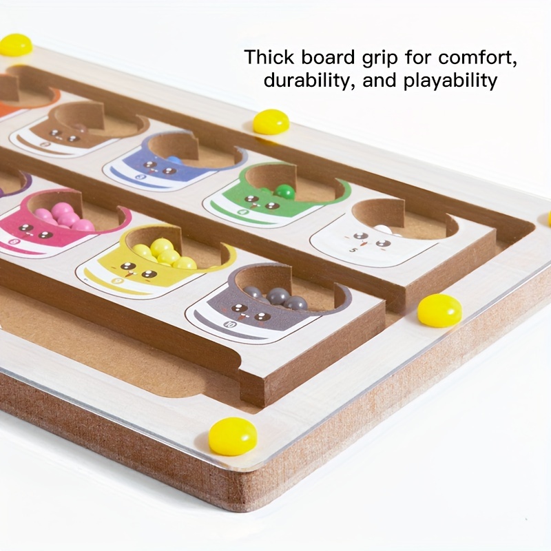 Color Sorting Maze Wooden Number and Color Counting Board Puzzle, Fine Motor Skills Toy, Cute Birthday Gift for Boys and Girls, Halloween/Thanksgiving/Christmas/Easter Gift 7 Color Sorting Maze Wooden Number and Color Counting Board Puzzle, Fine Motor Skills Toy, Cute Birthday Gift for Boys and Girls, Halloween/Thanksgiving/Christmas/Easter Gift - Image 7