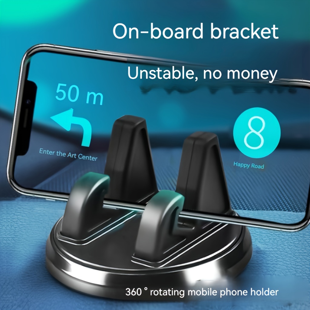 

Support de téléphone de voiture ABS étanche rotatif à 360° pour de bord et console - Support de navigation multifonctionnel universel