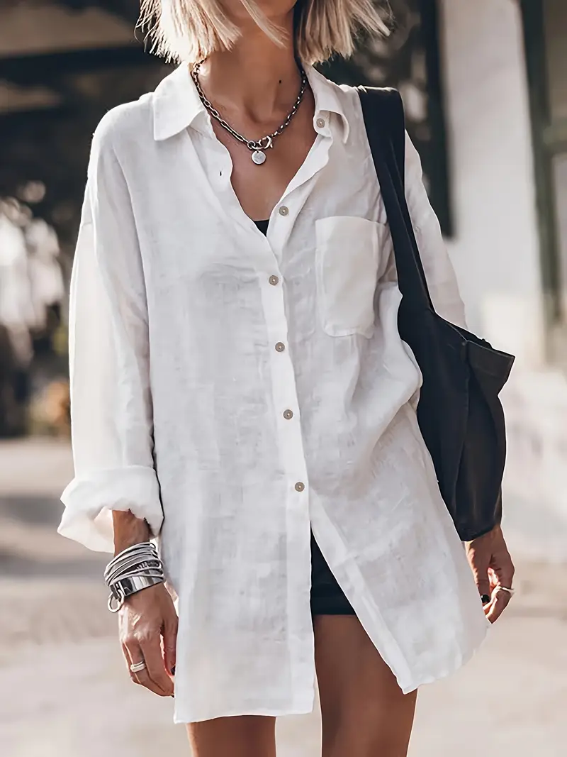Women'S Loose Shirt Dress Women'S Loose Shirt Dress