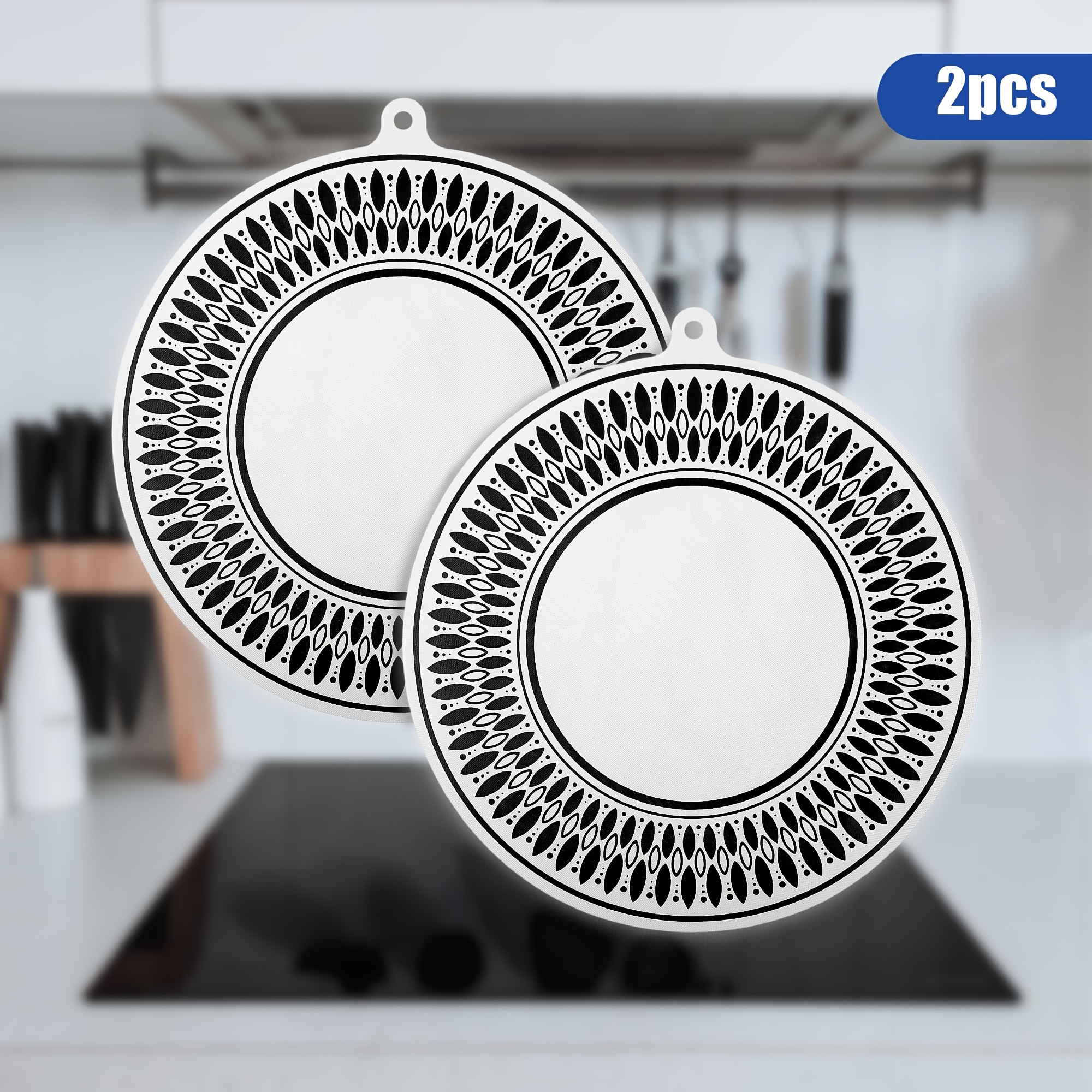 2pcs/4pcs Induction Hob Protector, Induction Cooktop Mat, Silicone Induction Protective Cover, Magnetic Cooktop Scratch Protector Multifunctional Silicone Mats For Induction Stove Air Fryer