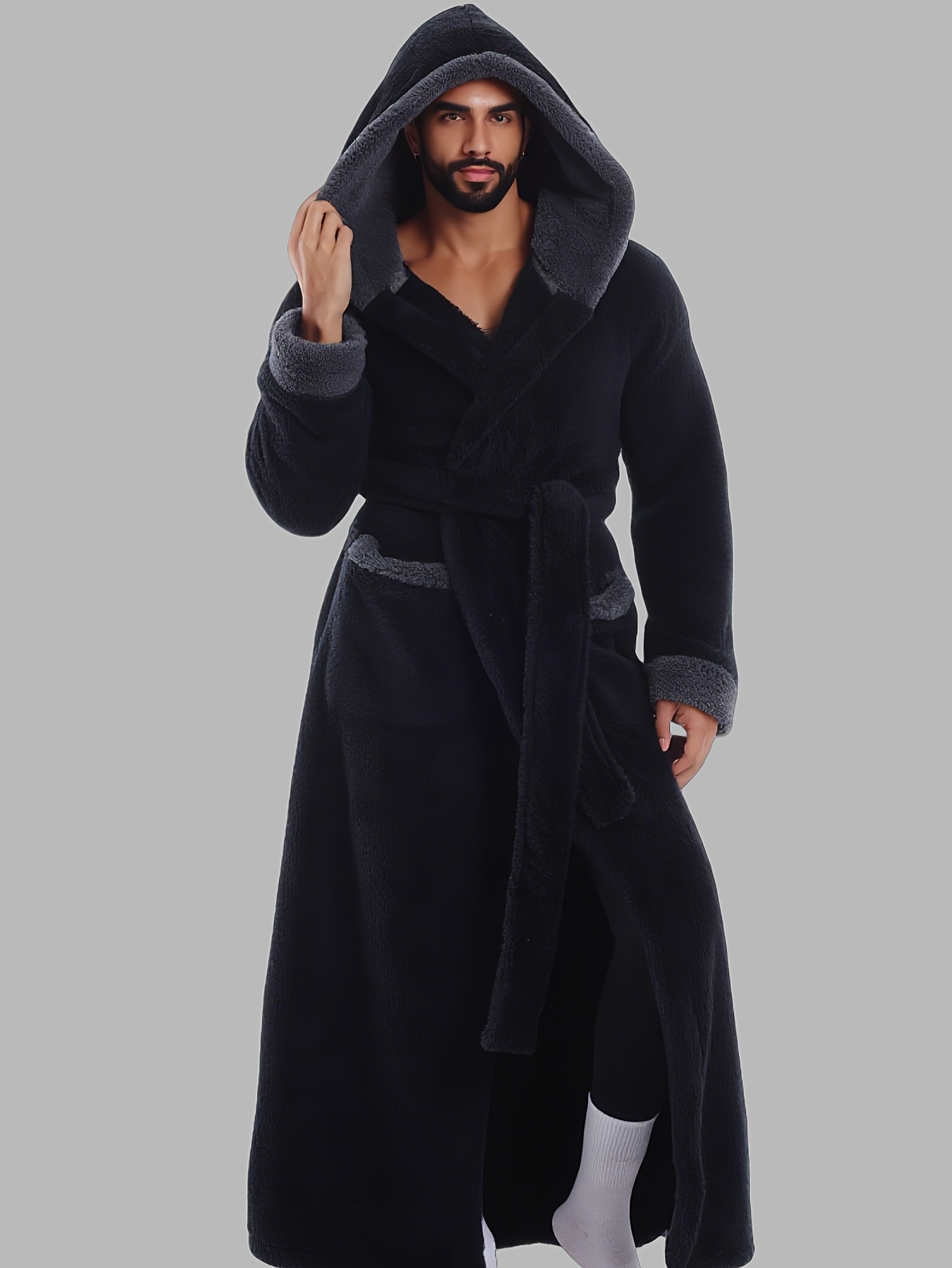 mens dressing gown sold on Temu Canada
