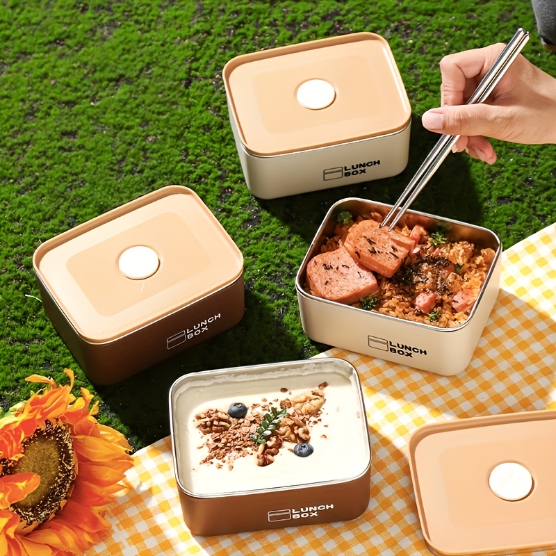 auslaufsichere edelstahl lunchbox deckel picknickbox
