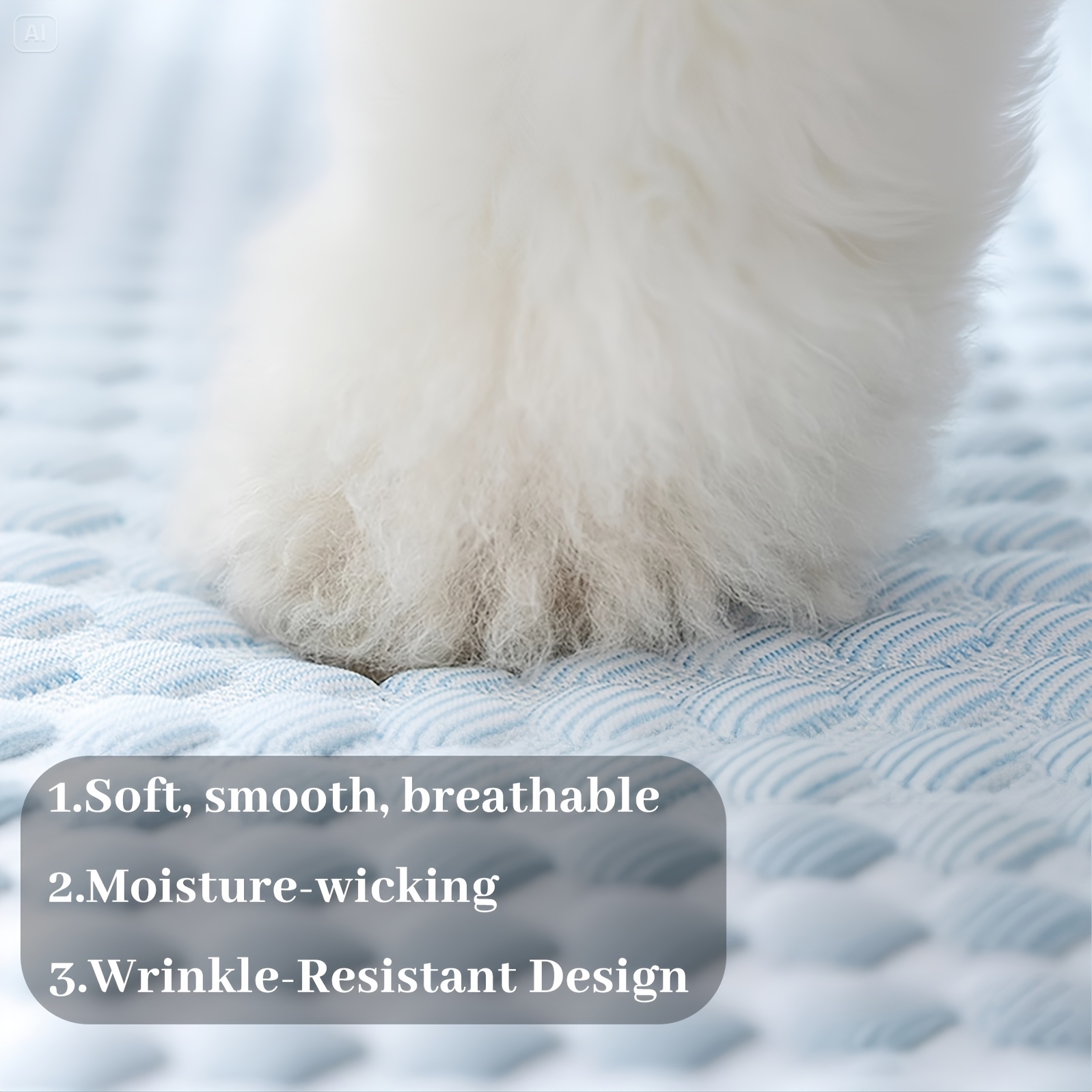 2 in 1 pet bed pillow for dogs cats cooling   foam pet bed with non slip surface removable washable   polyester fiber filling square design for small medium large dogs   decor   furniture medium dog bed plush pet furniture   material pet lovers Product details 1
