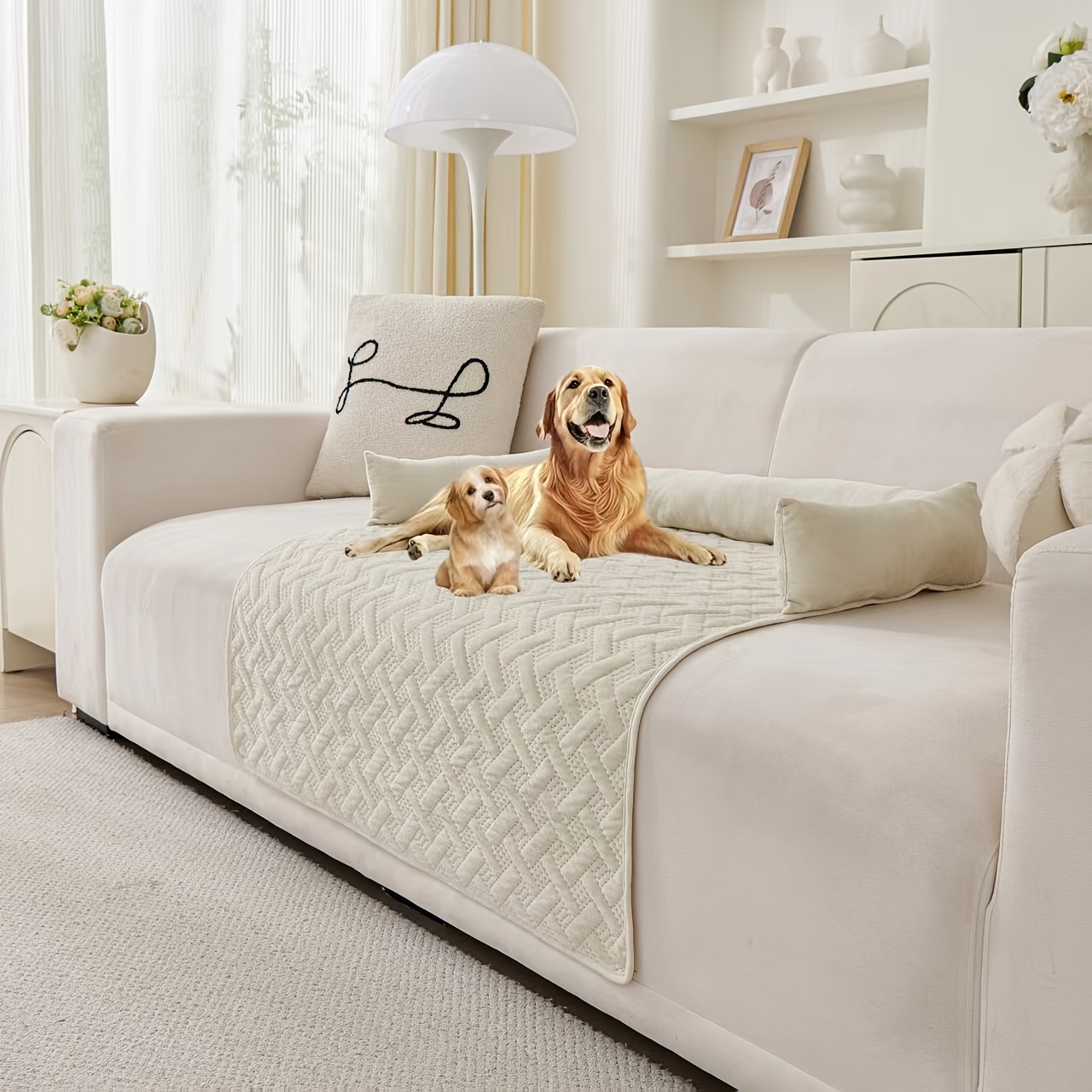 1pc plush pet bed with   warm sofa cushion machine washable   bed non slip bottom multiple sizes small medium large dogs cozy   room bedroom training ideal gift for pet owners   home decor geometric pattern durable fabric home decor lovers stylish pet accessory   fabric small dog owners Product details 6