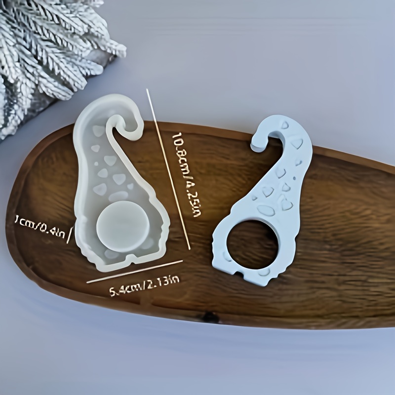 Image of 5 Pointed Star Dwarf Hanging Decoration Silicone Mold Christmas 5 Pointed Star Decoration Gypsum Mold Drip Glue Mold Non-food Contact