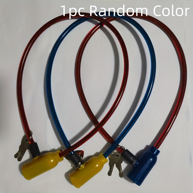 E-shop Fahrrad-Diebstahlschloss, 8 x 640 mm Kabel, für Fahrrad, Roller, mit 2 Schlüsseln