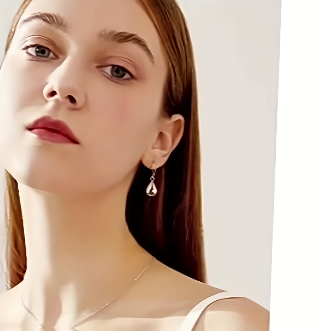 925 Sterling Silver Water Drop Earrings Hypoallergenic Dangle Earrings