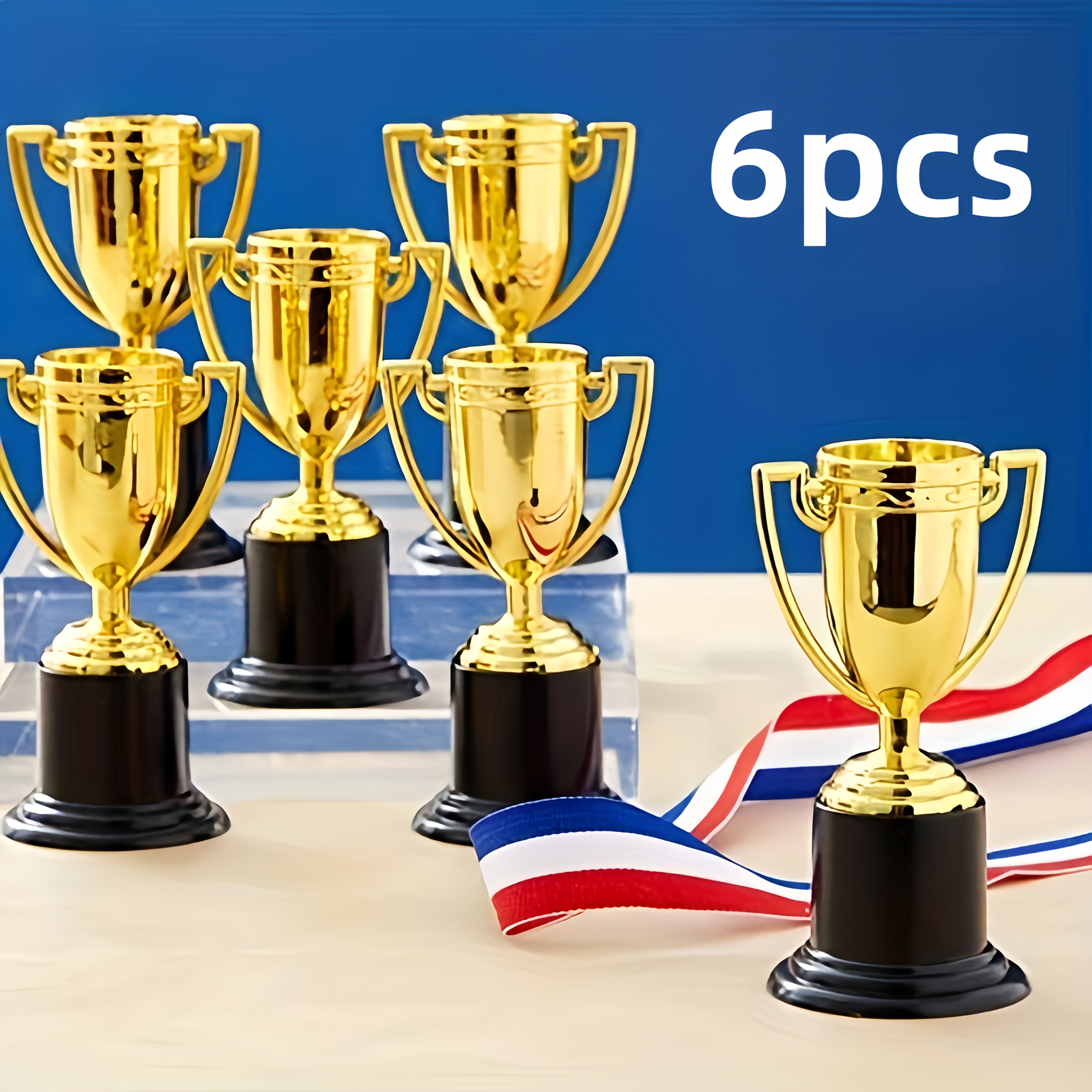 Top pickMini Plastic Trophies in Packs of 6/12/18, Perfect for Party Favors, Props, Awards, Prize Draws, And Competitions for Teens And AdultsOpen in new tab.