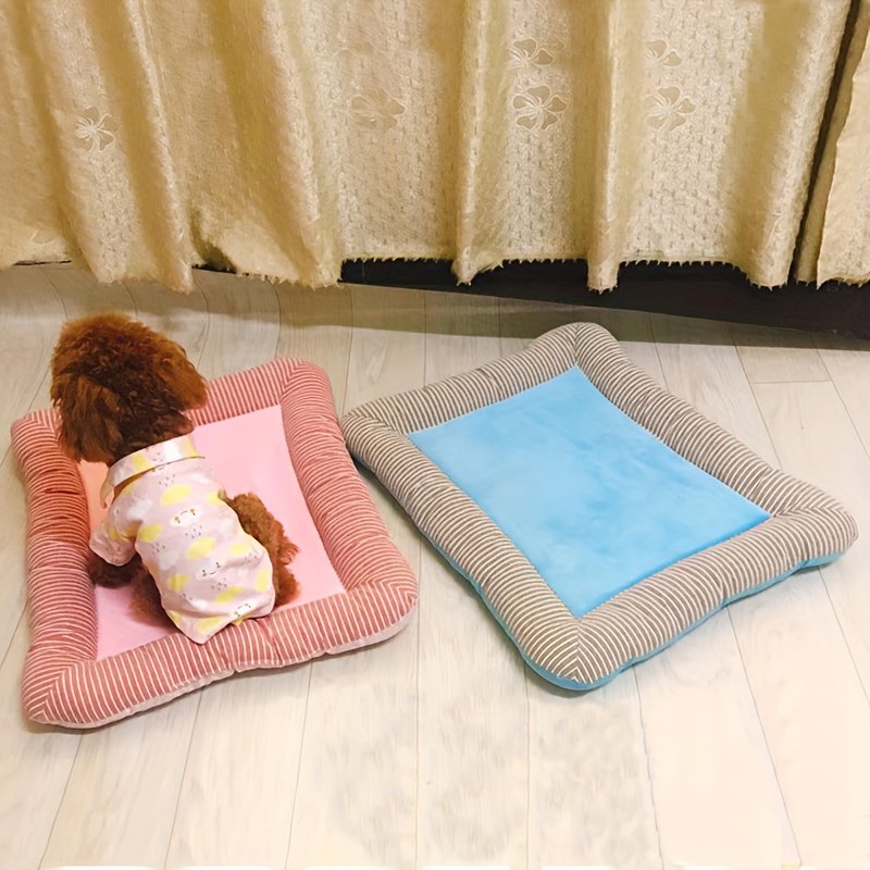 

Breathable Dog Cooling Bed Pad, Pet Ice Silk Cool Mat, Dog Kennel Car Mat Cushion For Summer Sleeping