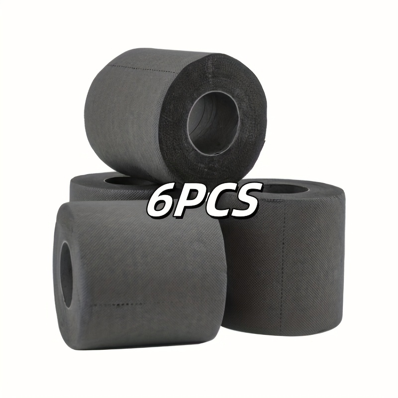 E-shop 2026 1/2/3/4/5/6-lagiges, schwarzes Einfarbiges Toilettenpapier, ideal für Zuhause, Wohnheim, Büro, Unternehmen, Hotel, Badezimmer, Party,