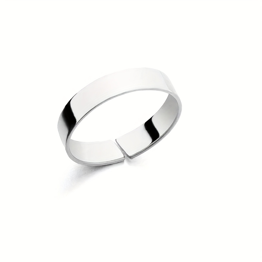 Minimalist Stainless Steel Ring Unisex Retro Durable Everyday