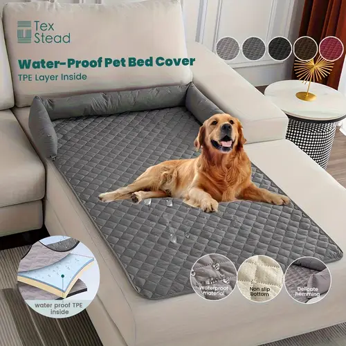 1 unit of pet sofa bed featuring slip material and washable couch cover with bolster cushions designed as a furniture protector for pets including dogs and cats