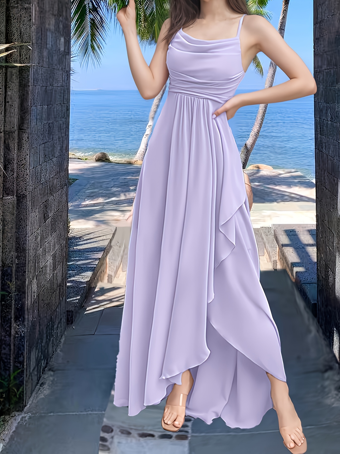 lavender dress women sold on Temu United States