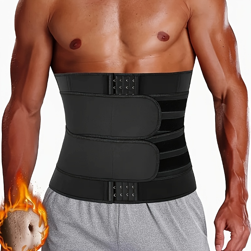 item picture mens athletic shaping 4 row   waist belt fitness waist trainer shaping abdominal band sweat enhancing tummy control belt