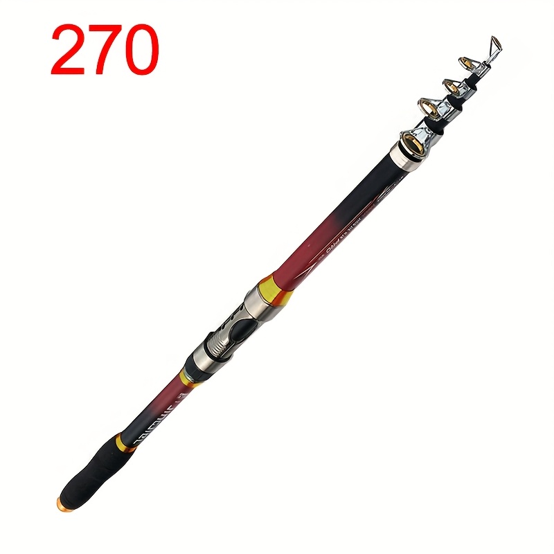 Image of Carbon Fiber Telescopic Saltwater Fishing Rod - Ultra Light Portable , Long Casting With Ergonomic Grip, Beginner-friendly Saltwater Trolling Gear (2.1m/2.4m/2.7m/3.0m/3.6m Models)