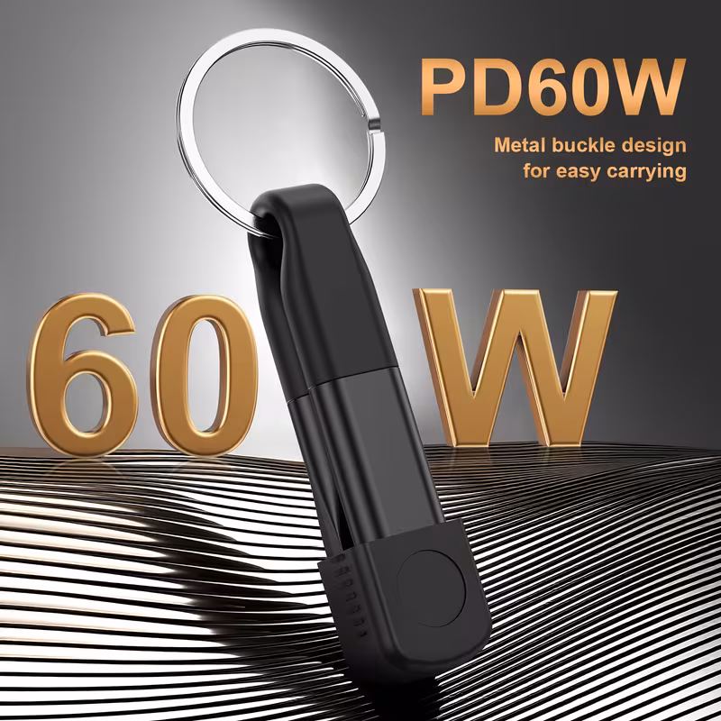 4 in 1 high speed charging data cable for s23 s21 oneplus for xiaomi 13 huawei and oppo supports data transmission and output power compact and portable ideal for keychains and as a portable power bank Product details 1