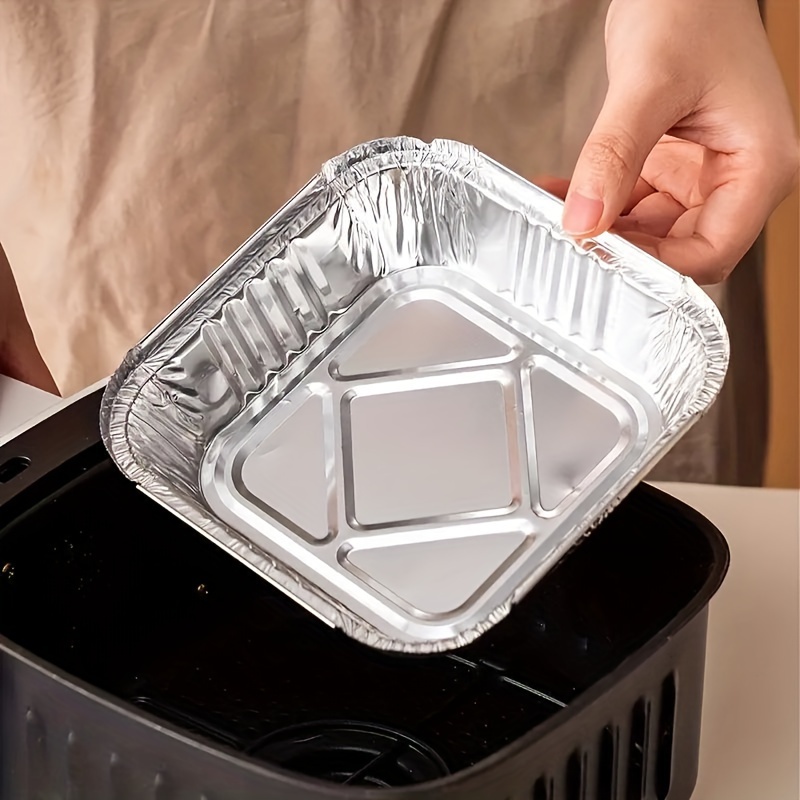 20 Pack Disposable Aluminum Foil Pans Lids 6 3 Square - Temu